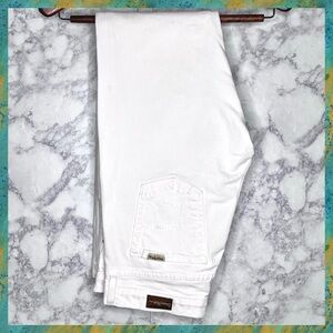 David Kahn Jeanswear 90s White Straight Leg Denim Jean Women’s 30 Unisex